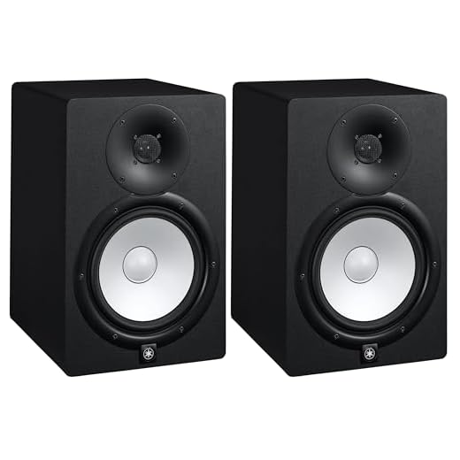 YAMAHA HS8 Studio Monitor, Black, 8 Inch (Pack of 2)