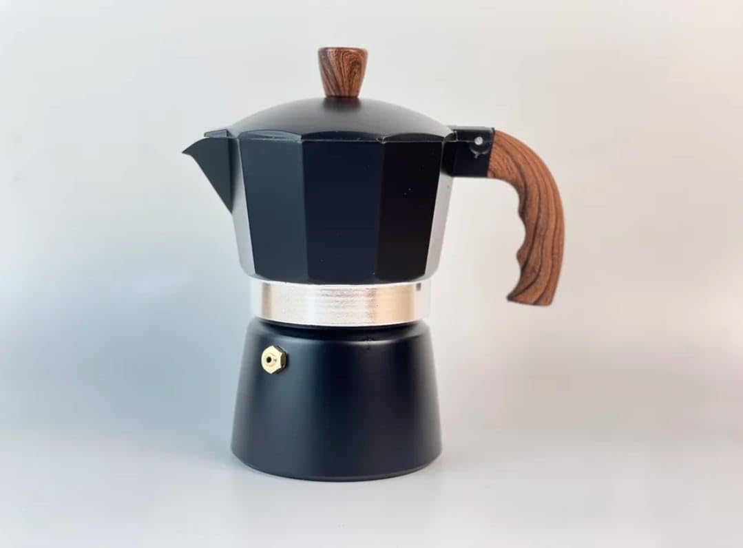 Generic black italian coffee maker 9 cups 30ml aluminum