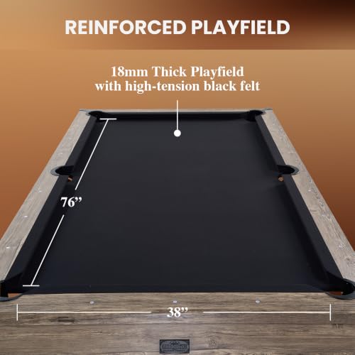Image of Barrington Billiards Drop Pocket Pool Table with Complete Accessory Set