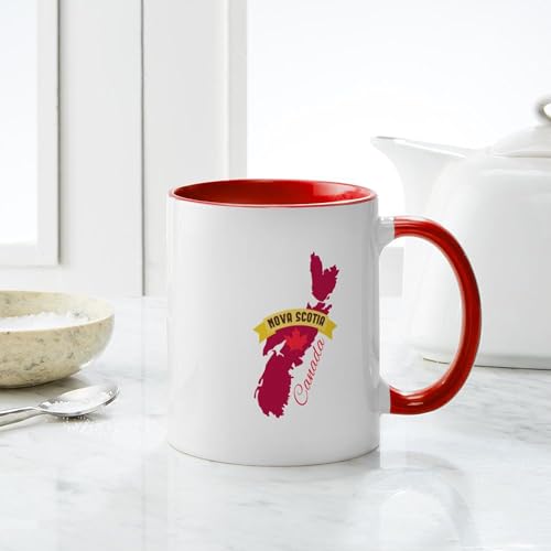 Mug Cerámico 11 oz Negro Nova Scotia Canada miniatura 6