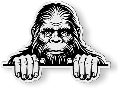 Bigfoot Peeking Magnet for Car, Fridge, Locker, 5 in image 4