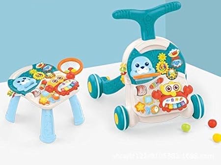 Lucario 2 in 1 Walker & Active Table Baby Walker Stroller Music, Children Toys Baby Toys Baby Stroller Walker