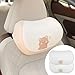 CHEWYZ Car Headrest Pillow 2PCS Auto Headrest Cushion Memory Foam Car Seat Headrest Pillow - Comfort and Style On The Go Memory Foam Head Pillow Bear and Bunny Neck Support Plush (Pink - Bear)
