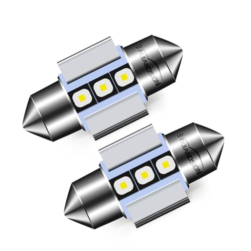 Image of Ruiandsion 2pcs 28mm 29mm 1.14 inch Festoon 641 6614F 6612F TS-14V1CP LED Bulb Canbus Error Free 9-30V 3838 3SMD Chips LED Bulb Replacement for Car Interior Dome Map Lights,White