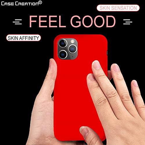 Image of Case Creation Luxurious OG Series for iPhone 11 Pro Max Case Cover,Anti-Dirty Slim Case Frosted Matte Cute Candy TPU Raised Bezel (Splash of Color) Back Cover for Apple iPhone 11 Pro Max -Wine Red