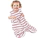 Organic Cotton Baby Sleeping Bag for Toddlers, Summer Sleep Sack 18-36 Mo, Blush