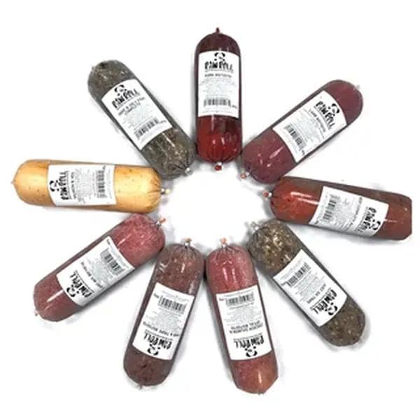 Pack of 20 Raw Rolls raw frozen dog food chubs mince 80/10/10 completes Chubs