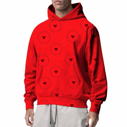 Sudaderas hombres con capucha y rayas chaqueta casual roja XXL para deporte y otoño