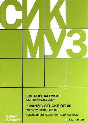 20 Pieces, Op. 80: Violin and Piano