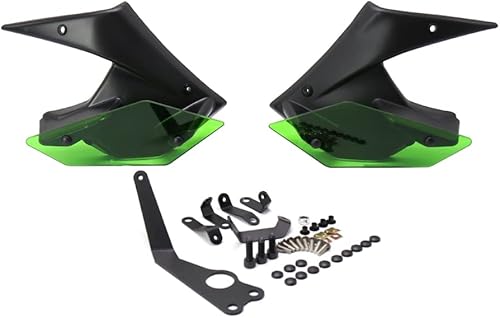Parabrisas de motocicleta compatible con Kawasaki Z 900 Z900 Lado de motocicleta Downforce Naked Spoilers Winglet ala de carenado de ala fija 2021