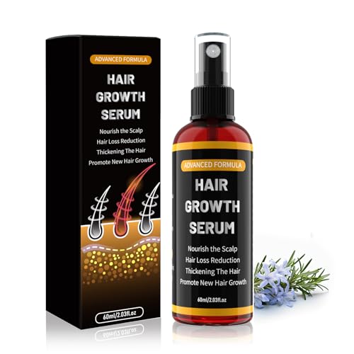 25% off - Hair Growth Oil Spray For Men And Women, Rosemary Oil for Hair Growth, Prevents Hair Loss, With Castor Oil Organic & Biotin Hair Growth Oil, Hair Serum & Beard Growth Kit, 60ml
