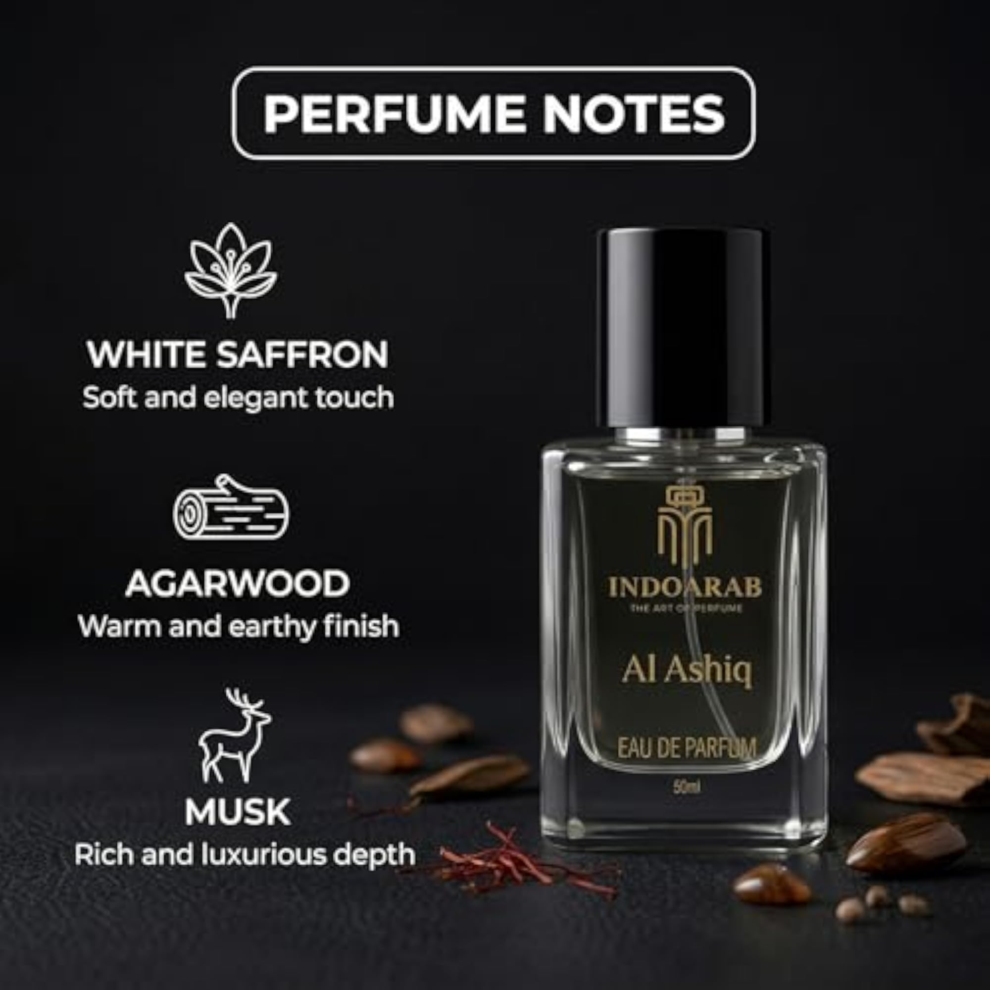 Premium AL ASHIQUE Floral Unisex Perfume, 50ml