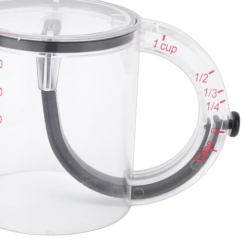 Asixxsix Taza Medidora Ajustable, 4 en 1 Multifuncional con Base para Cocinar Ingredientes para Hornear, Polvo Seco Líquido, Resistente Al Calor, Al Frío, Apto para Microondas y - imagen 8