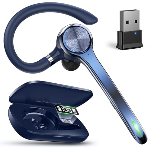 Ngsod Bluetooth Headset, Wireless Earpiece with Upgrade Noise Canceling...