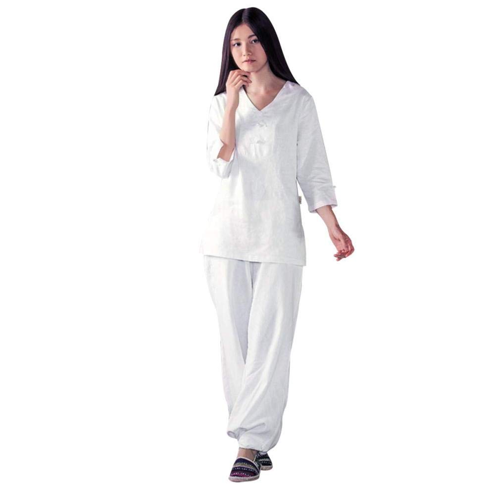 Costume de Tai Chi pour femme ample en coton pour éviter la transpiration