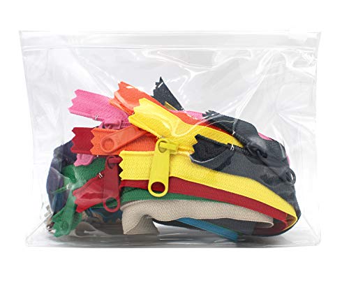 Fashion Trends Ykk #4.5 Handbag Long Pull Zippers Sewer Crafter's Special - Made In Usa (18 Inch 10 Zippers, Assorted Season Colors) #TOP4