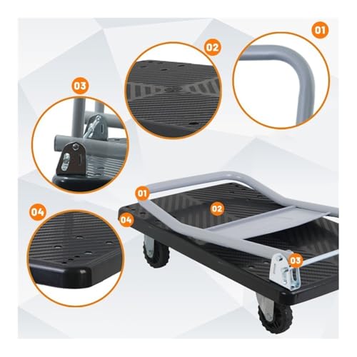 Carretilla plegable resistente para transporte miniatura 5