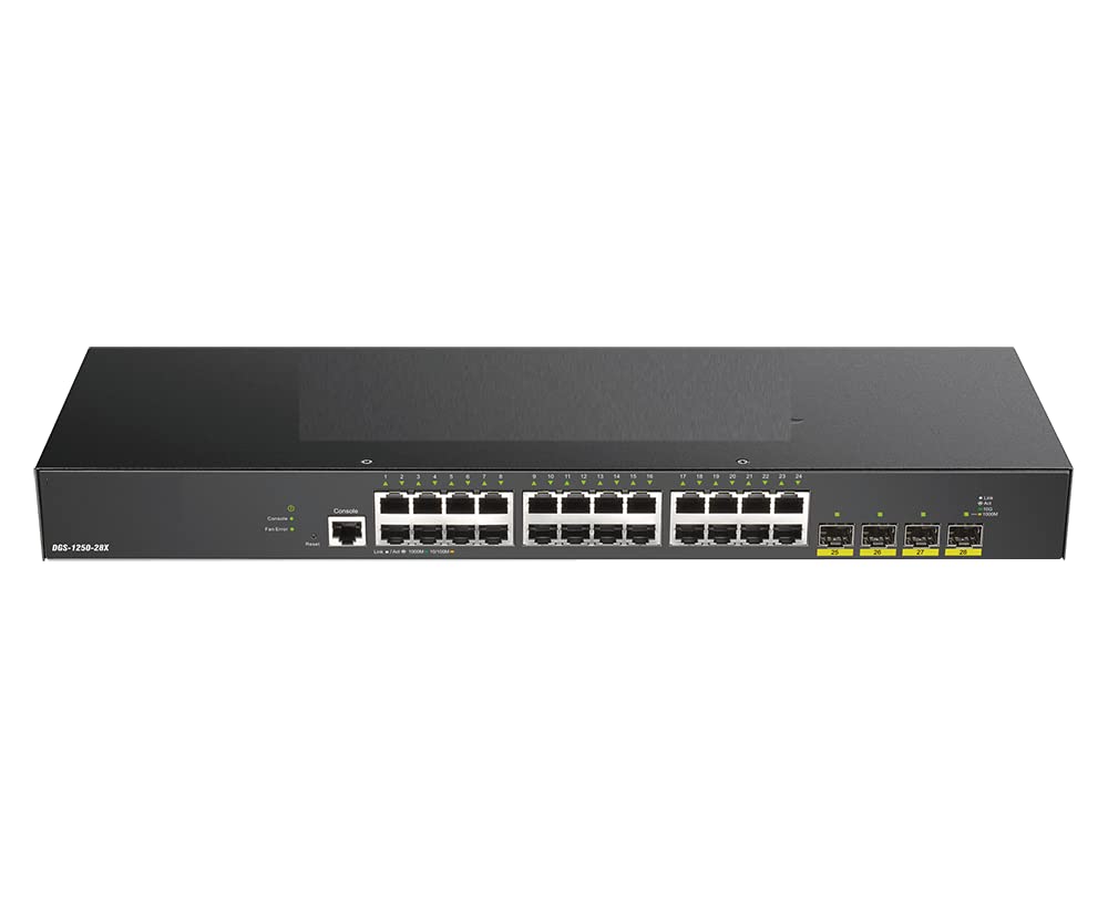 Dlink(India) DGS-1250-28X 28-Port 10-Gigabit Smart Managed Switch