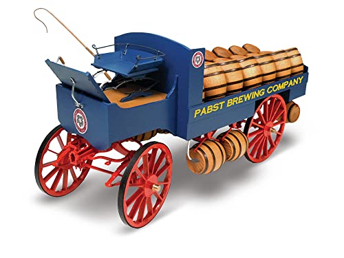 Kit historique précis en bois et métal Old West Beer Wagon 1:12 pour adulte