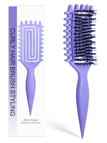 Inpoipsor Curly Hair Brush, Curl Definin…