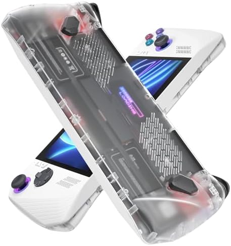 JSAUX RGB Transparent Back Plate for ROG Ally, ROG Ally Case Accessories DIY Clear Edition Replacement Shell Compatible with ASUS ROG Ally - PC0110