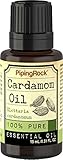 Piping Rock Cardamom 100% Pure Essential Oil 1/2 oz (15 ml) Dropper Bottle Elettaria Cardamomum Therapeutic Grade