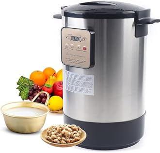 12L Automatic Fermentation Machine, Stainless Steel Yogurt Maker, with Intelligent Time Temp Control, Fermenter for Yogurt/Enzymes/Dough/Fruit Vinegar