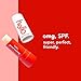 Hello Moisturizing Vegan Lip Balm, Strawberry SPF 15, Beeswax Free, Petrolatum Free, and Parabens Free, 0.15 Ounce, 1 Pack