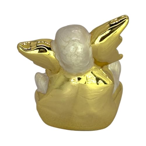 Image of Pearl White Flying Ganesha | Divine Ganpati Idol for Car Dashboard, Travel,Office & Home Temple,Devotion | Symbol of Prosperity,Protection, Blessings & Success | Height 2.3 Inch