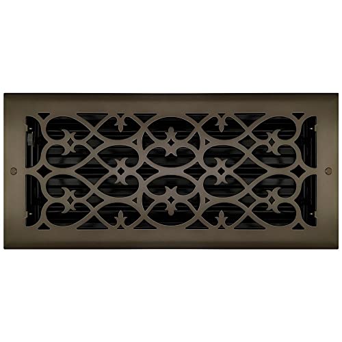 Oil Rubbed Bronze Plated Steel Victorian Register 6x14