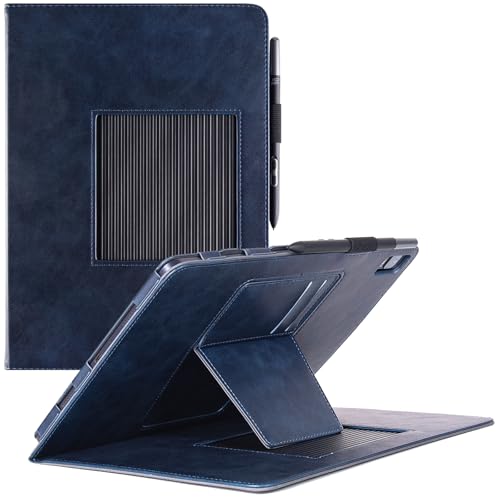 BOZHUORUI Case for XPPen Magic Drawing Pad 12.2', PU Leather Protective Folio Cover with Auto Sleep Wake,Multiple Viewing Angles Stand Cover for XP-Pen 12.2 Inch Drawing Tablet (Dark Blue)
