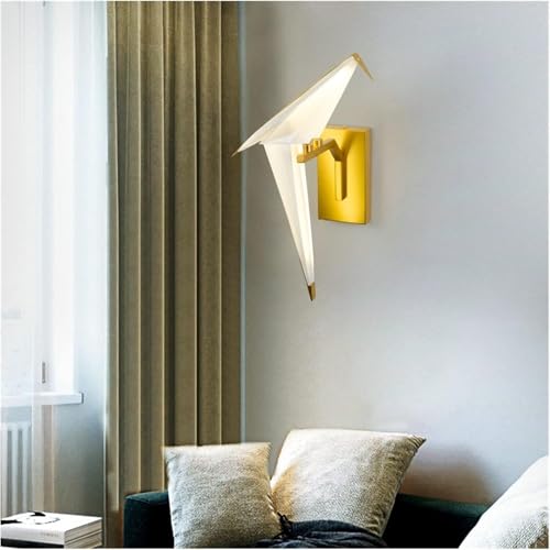 Lampe d'art oiseau or et applique murale design haut de gamme