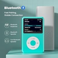 Innioasis Y1 MP3 Player - Zeitlose Klasse: 128 GB, Bluetooth, Video-Player, Hörbücher, FM-Radio und Touch Wheel-Steuerung（blau） – Ansicht 3