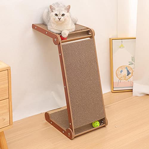 Planche à gratter pour chat ondulée protégeant vos meubles et tapis de salon