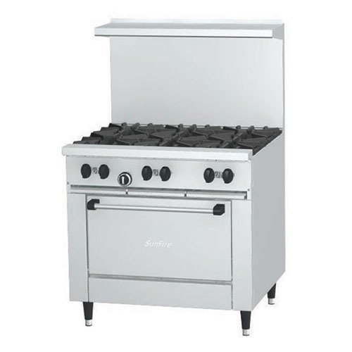U Series 48" Gas Restaurant Range with (8) by Garland – 3.9 cubic_feet, Stainless Steel, Stainless-Steel, Model U48-8LL