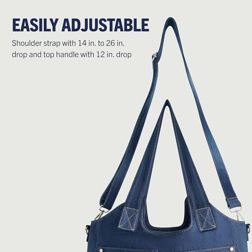 True Religion Women's Satchel Bag, Crossbody Purse Handbag with Horseshoe Logo Stitching4