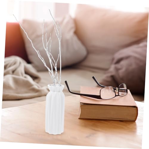 Ramitas de madera blanca para jarrones decorativos y centros de mesa de Navidad 4