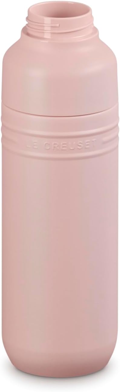 Le Creuset Stainless Steel On The Go Water Bottle, 16 oz., Shell Pink