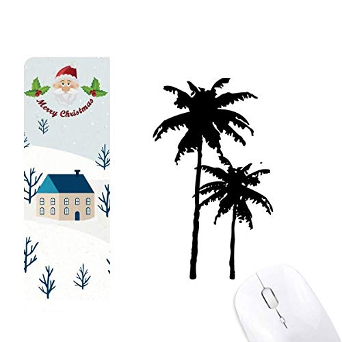 Cadeau de noël tapis de souris cocotier silhouette pour une décoration de maison unique