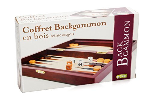 Jeu de backgammon Smir marron et beige pour animer vos soirées de réflexion en famille