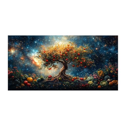Cuadros decoración salón de árbol dorado: arte en lienzo moderno para renovar tu dormitorio