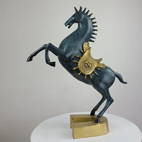 Youfine Bronze Horse Statue 28 Inches Metal Horse Sculpture For Outdoor Home Decor Animal Statue (Galloping) #TOP18