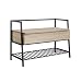Sauder 420050 North Avenue Storage Bench, L: 35.43" x W: 15.51" x H: 24.02", Charter Oak finish