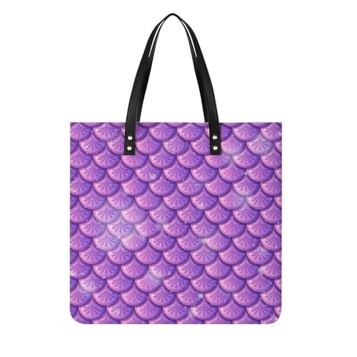 Sac à main violet à motif écailles pour femme, le compagnon idéal de vos voyages et escapades