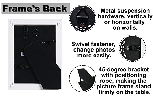 Core Art 5X7 Picture Frames, Turquoise Blue Photo Frames Set Of 2, 5 By 7 Colorful Frame With Hd Plexiglas, Wall Or Tabletop Display #TOP4