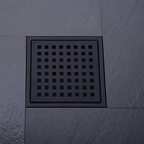 Orhemus Square Shower Floor Drain With Removable Cover Grid Grate 6 Inch Long thumb #1