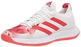 adidas Women's Defiant Generation Tennis Shoe, White/Red/Red, 7.5