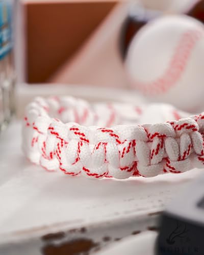 HGDEER Baseball Bracelet, Adjustable Braided, Baseball Basketball Gifts for Teens, Teams, Son, Grandson Brother4