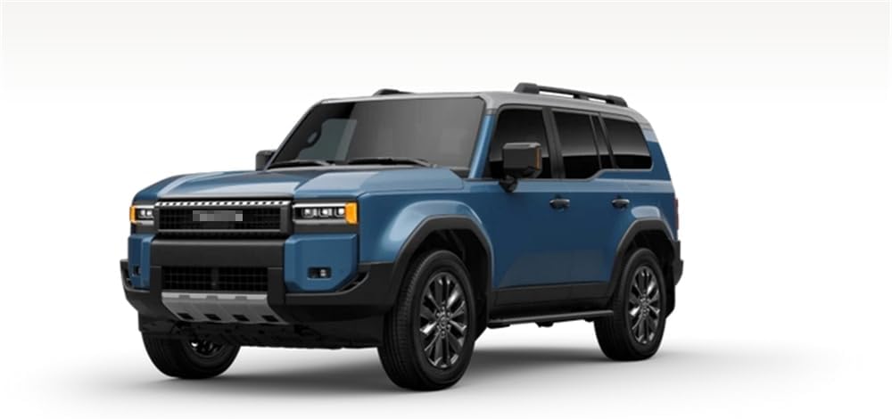 Roof Basket Carrier Luggage Box Frame Fit Land Cruiser Prado J250 LC250 2024 2025, Aluminum, Easy Snap Mount, Hard Shell, Black, Not Water Resistant, 300KG Capacity