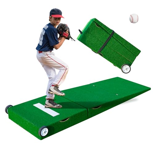 Efficraft Foldable Pitchers Mound 6 Inch Pitching Mounds for Baseball Portable Pitching Mound with...